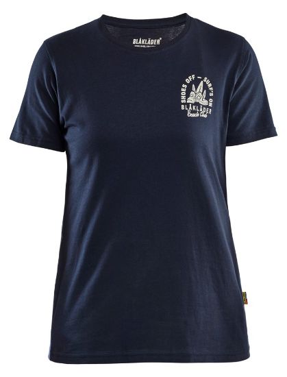 Afbeeldingen van BLÅKLÄDER T-shirt dames Beach Club 9417 donker marineblauw L