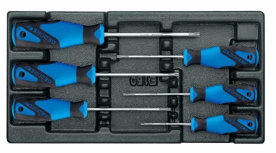 Afbeeldingen van GEDORE Schroevendraaierset TORX 3-C T8-T30 6x