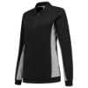 Afbeeldingen van TRICORP Polosweater bi-colour dames 302002 zwart/grijs L
