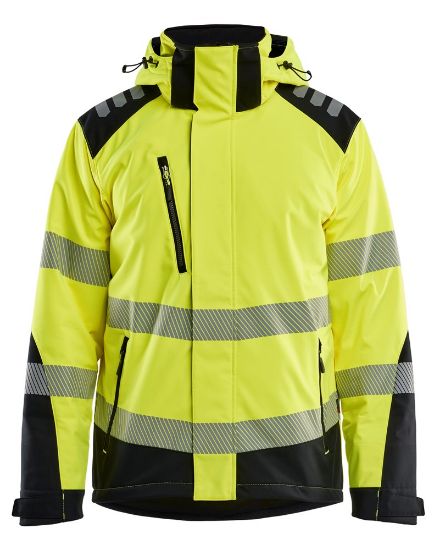 Afbeeldingen van BLÅKLÄDER Softshell winterjas lichtgewicht 4400 High Vis geel/zwart L
