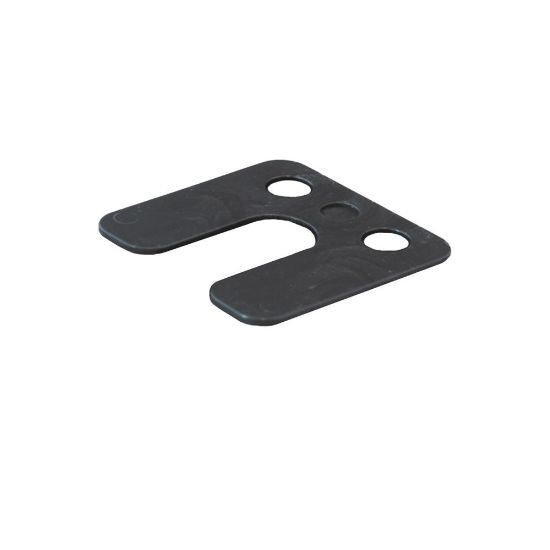 Afbeeldingen van GEBR. BODEGRAVEN Hogedrukplaat met sleuf ABS 2MM 70X70MM