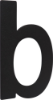 Afbeeldingen van OXLOC Huisnummer RVS zwart letter B