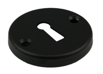 Afbeeldingen van Afdekrozet SLG type 3 RH recht zwart