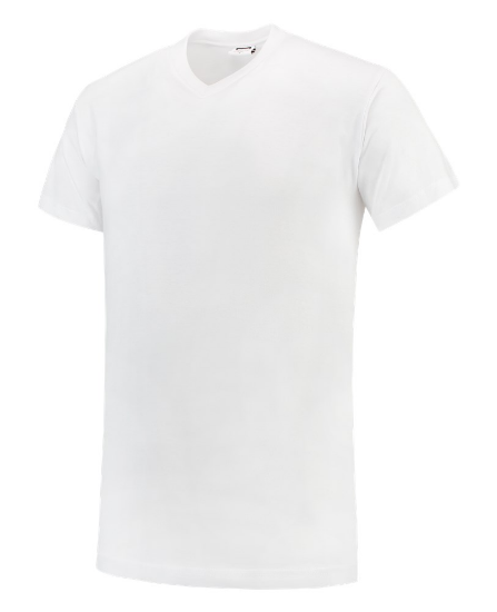 Afbeeldingen van TRICORP T-shirt V-hals 101007 wit 8XL