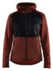 Afbeeldingen van BLÅKLÄDER Hoodie dames met hele rits 3542 gebrand rood/zwart L
