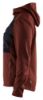 Afbeeldingen van BLÅKLÄDER Hoodie dames met hele rits 3542 gebrand rood/zwart L