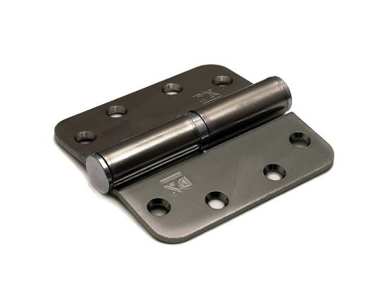 Afbeeldingen van DX Kogelstiftpaumelle links ronde hoeken staal VZ 89X89MM