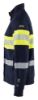 Afbeeldingen van BLÅKLÄDER Sweater Multinorm met rits 3462 marineblauw/High Vis geel S