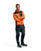 Afbeeldingen van BLÅKLÄDER Gebreid vest met softshell 4930 High Vis oranje/zwart L