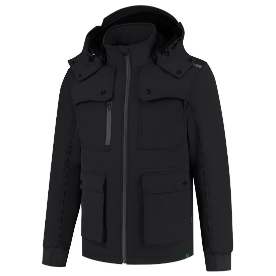 Afbeeldingen van TRICORP Softshell jack winter Rewear 402712 zwart 2XL