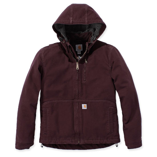 Afbeeldingen van CARHARTT Jack met capuchon dames 102248 deep wine/shadow XS