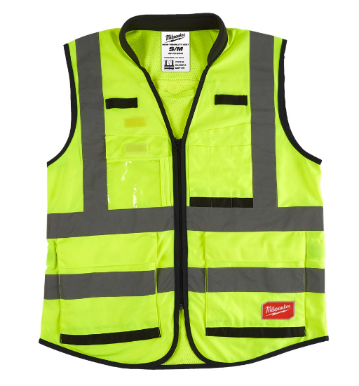 Afbeeldingen van MILWAUKEE Veiligheidshesje Premium klasse 2 Hi-Vis geel S/M