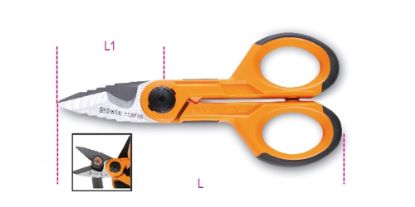 Afbeeldingen van BETA Electricienschaar RVS krimpgedeelte 1128FXS