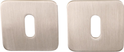 Afbeeldingen van OXLOC Sleutelrozet RVS mat 2MM 4-kant OVL sleutelgat