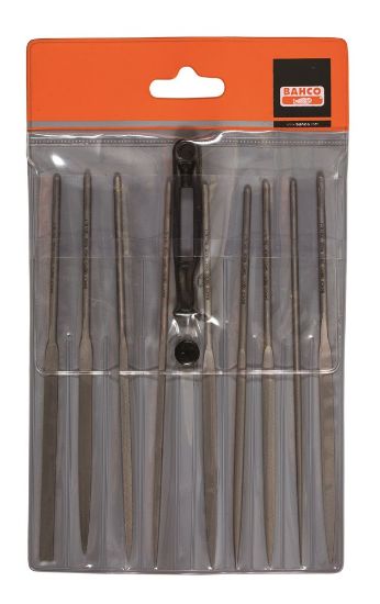 Afbeeldingen van BAHCO Naaldvijlenset halfzoet 160MM 9x