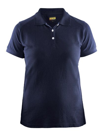 Afbeeldingen van BLÅKLÄDER Poloshirt piqué dames 3390 marineblauw XS