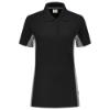 Afbeeldingen van TRICORP Poloshirt bi-colour dames 202003 zwart/grijs XS