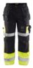 Afbeeldingen van BLÅKLÄDER Werkbroek X1500 1508 zwart/High Vis geel C60
