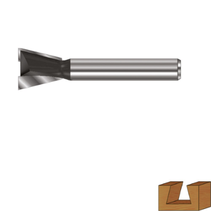 Afbeeldingen van ROTEC Zwaluwstaartfrees HM GOLD 12,7MM 14° S=12MM