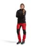 Afbeeldingen van BLÅKLÄDER Werkbroek service dames met stretch 7159 rood/zwart C30