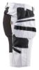 Afbeeldingen van BLÅKLÄDER Schildersshort dames met stretch X1900 7171 wit/zwart C44
