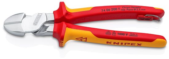 Afbeeldingen van KNIPEX Kracht zijsnijtang 7406200T DIN5749 200MM