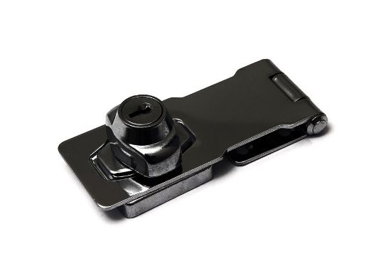 Afbeeldingen van Overval met cilinderslot verchroomd 100X40MM