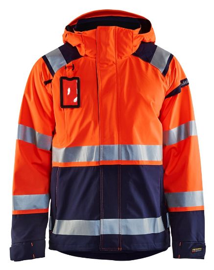 Afbeeldingen van BLÅKLÄDER Shelljack 4987 High Vis oranje/marineblauw S
