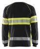 Afbeeldingen van BLÅKLÄDER T-shirt met lange mouwen 3510 zwart/High Vis geel L