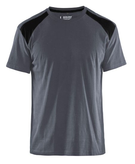 Afbeeldingen van BLÅKLÄDER T-shirt bi-colour 3379 grijs/zwart S