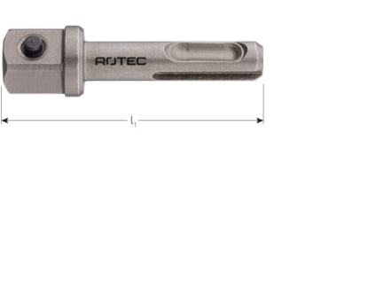 Afbeeldingen van ROTEC Adapter SDS-Plus > vierkant ½" met stift 60MM 