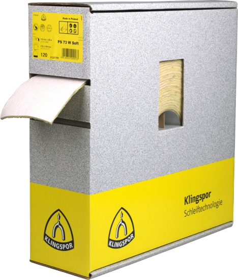 Afbeeldingen van Schuurpapier op rol PS73BWF met actieve bekleding 115X25000MM K150