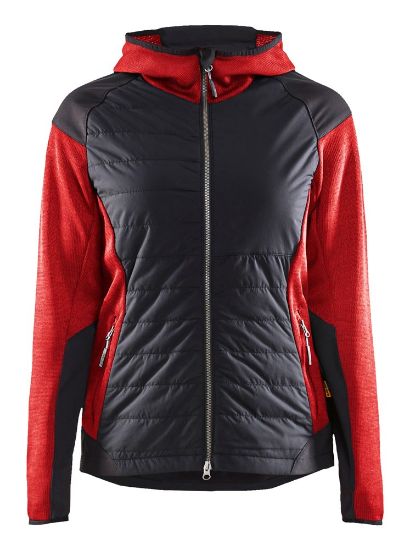Afbeeldingen van BLÅKLÄDER Hybride jack dames 5931 rood/zwart S