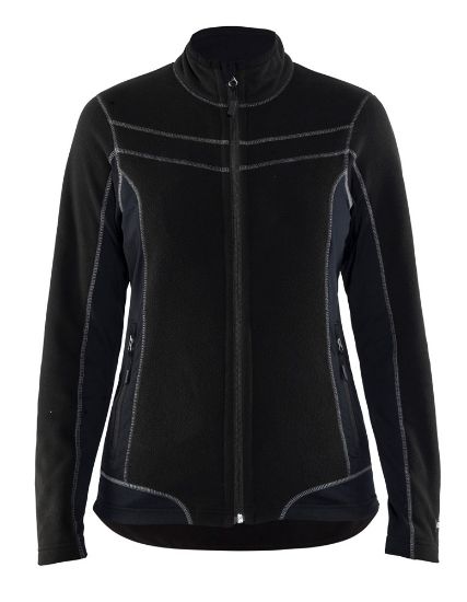 Afbeeldingen van BLÅKLÄDER Microfleecevest dames 4924 zwart M