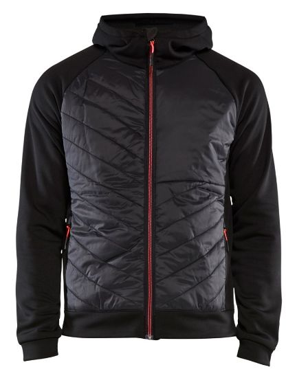 Afbeeldingen van BLÅKLÄDER Hybride sweater 3463 zwart/rood XL