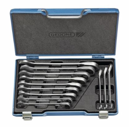 Afbeeldingen van GEDORE Ringratelsteeksleutelset 7 UR-012 omschakelbaar 8-19MM 12x