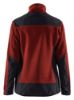 Afbeeldingen van BLÅKLÄDER Gebreid vest met softshell dames 5943 gebrand rood/zwart XS
