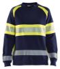 Afbeeldingen van BLÅKLÄDER Sweater dames 3409 marineblauw/High Vis geel M