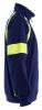 Afbeeldingen van BLÅKLÄDER Sweater Visible met rits 3567 marineblauw/High Vis geel XS