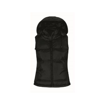 Afbeeldingen van B&C Bodywarmer hooded Zen+ dames 5JW935 zwart 2XL
