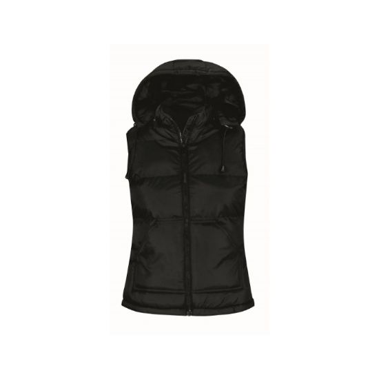 Afbeeldingen van B&C Bodywarmer hooded Zen+ dames 5JW935 zwart L
