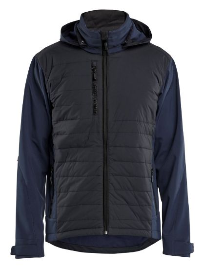 Afbeeldingen van BLÅKLÄDER Hybride jack 4743 donker marineblauw/zwart 4XL