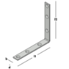 Afbeeldingen van GEBR. BODEGRAVEN Dorpelhoek zwaar ZM 175X175MM 25X4MM
