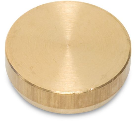 Afbeeldingen van Afsluitplaatje messing 12MM
