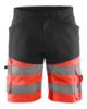 Afbeeldingen van BLÅKLÄDER Short met stretch 1541 zwart/High Vis rood C46