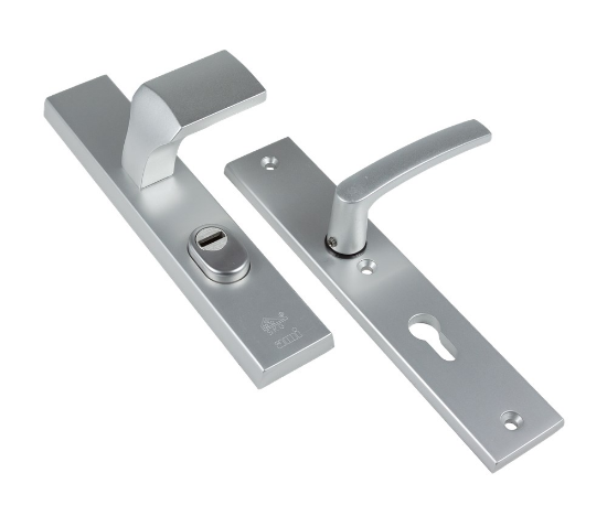 Afbeeldingen van Voordeurgarnituur PC72 KTB recht kruk 332