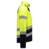 Afbeeldingen van TRICORP Fleecejack Multinorm bi-colour 403013 fluor geel/inkt S