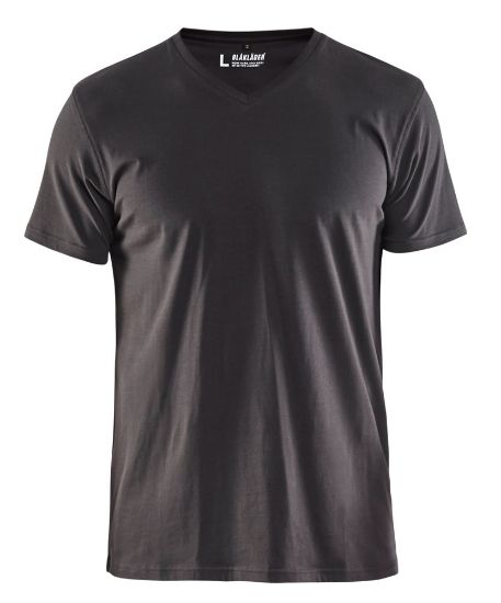 Afbeeldingen van BLÅKLÄDER T-shirt V-hals 3360 donkergrijs 2XL