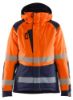 Afbeeldingen van BLÅKLÄDER Winterjas dames 4456 High Vis oranje/marineblauw S