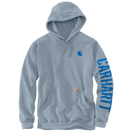 Afbeeldingen van CARHARTT Hoodie logo sleeve regenbestendig 105490 neptune M